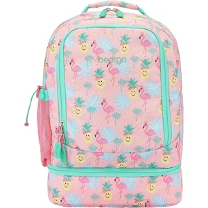 image:imageBentgo Kids 2in1 Backpack amp Insulated Lunch Bag with Padded Straps  16 Kids School Backpack for Travel amp Sleepovers WaterResistant Large Compartments amp Water Bottle Pocket Blue SpeckleTropical