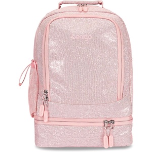 image:imageBentgo Kids 2in1 Backpack amp Insulated Lunch Bag with Padded Straps  16 Kids School Backpack for Travel amp Sleepovers WaterResistant Large Compartments amp Water Bottle Pocket Blue SpeckleGlitter Edition  Petal Pink