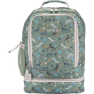 image:imageBentgo Kids 2in1 Backpack amp Insulated Lunch Bag with Padded Straps  16 Kids School Backpack for Travel amp Sleepovers WaterResistant Large Compartments amp Water Bottle Pocket Blue SpeckleDino Fossils