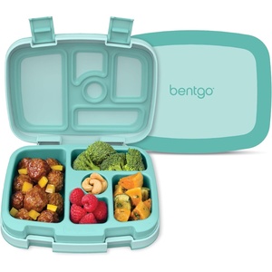 image:imageBentgo Kids BentoStyle 5Compartment LeakProof Lunch Box  Ideal Portion Sizes for Ages 37 Durable DropProof Dishwasher Safe PFAS amp BPAFree Materials BlueSeafoam