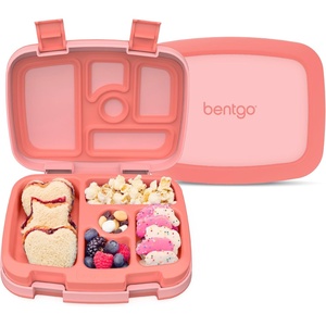 image:imageBentgo Kids BentoStyle 5Compartment LeakProof Lunch Box  Ideal Portion Sizes for Ages 37 Durable DropProof Dishwasher Safe PFAS amp BPAFree Materials BlueCoral