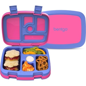 image:imageBentgo Kids BentoStyle 5Compartment LeakProof Lunch Box  Ideal Portion Sizes for Ages 37 Durable DropProof Dishwasher Safe PFAS amp BPAFree Materials BlueFuchsia