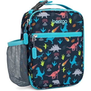 image:imageBentgo Kids Insulated WaterResistant Reusable Lunch Tote  Lightweight amp Durable Lunch Bag with Water Bottle Holder amp Mesh Pocket Fits Lunch Box amp Water Bottle For Ages 3 DinosaurDinosaur