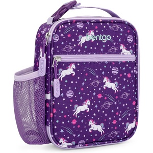image:imageBentgo Kids Insulated WaterResistant Reusable Lunch Tote  Lightweight amp Durable Lunch Bag with Water Bottle Holder amp Mesh Pocket Fits Lunch Box amp Water Bottle For Ages 3 DinosaurUnicorn