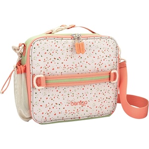 image:imageBentgo Kids Lunch Bag  DoubleInsulated Reusable Lunch Bag for Kids 3 with Adjustable Strap Holds Lunch BoxWater BottleSnacks EasyClean WaterResistant amp Pockets Glitter  Petal PinkGeo Speckle