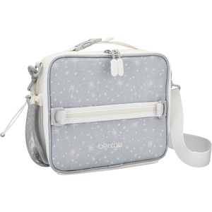 image:imageBentgo Kids Prints DoubleInsulated Reusable Lunch Bag  For Kids 3 Adjustable Strap Holds Lunch BoxWater BottleSnacks EasyClean WaterResistant Pockets Abyss Blue SpeckleStarry Sprinkle