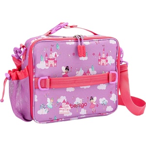 image:imageBentgo Kids Prints DoubleInsulated Reusable Lunch Bag  For Kids 3 Adjustable Strap Holds Lunch BoxWater BottleSnacks EasyClean WaterResistant Pockets Abyss Blue SpeckleFairies