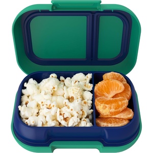 image:imageBentgo Kids Snack LeakProof 2 Compartment BentoStyle Container  For Snacks amp Small Meals EasyOpen Latch Dishwasher Safe BPAFree for School Daycare amp Sports Ages 3 GreenNavyGreenNavy