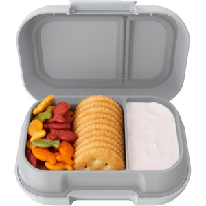 image:imageBentgo Kids Snack LeakProof 2 Compartment BentoStyle Container  For Snacks amp Small Meals EasyOpen Latch Dishwasher Safe BPAFree for School Daycare amp Sports Ages 3 GreenNavyGray
