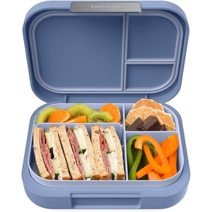 image:imageBentgo Modern Adult Bento Lunch Box with 34 Compartments  LeakResistant 55Cup Capacity Adjustable Divider Microwave amp DishwasherSafe Tray Mint GreenDusk Blue
