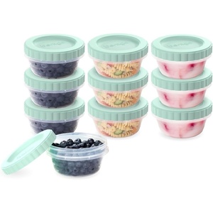 image:imageBentgo Prep  20 Piece 32 fl oz LeakProof Deli Containers with Lids Food Storage for Meal Prep TwistTop Reusable PFAS amp BPAFree Stackable Microwave Freezer amp Dishwasher Safe Aqua Splash8 oz Honeydew