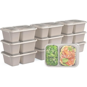 image:imageBentgo Prep 2Compartment Snack Containers 20 Piece PFAS amp BPAFree  Portion Control Stackable Durable Microwave Freezer amp DishwasherSafe PFAS amp BPAFree SkyClay