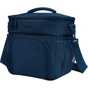image:imageBentgo Prep Deluxe Insulated Meal Prep Lunch Bag for Adults Holds 5 Meals  Keeps Food Hot or Cold Up to 8 Hours WaterResistant Dual Compartments BlushNavy Blue