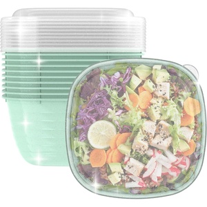 image:imageBentgo Prep Food Storage Bowls with Lids 10 Pack PFAS amp BPAFree  1 Compartment Stackable Portion Control Microwave Freezer amp DishwasherSafe Reusable ChampagneSage Leaf Glitter