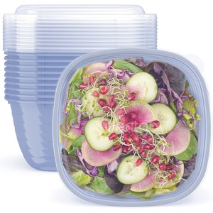 image:imageBentgo Prep Food Storage Bowls with Lids 10 Pack PFAS amp BPAFree  1 Compartment Stackable Portion Control Microwave Freezer amp DishwasherSafe Reusable ChampagnePeriwinkle