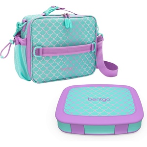 image:imageBentgo Prints Insulated Lunch Bag Set With Kids BentoStyle Lunch Box Mermaid Scales