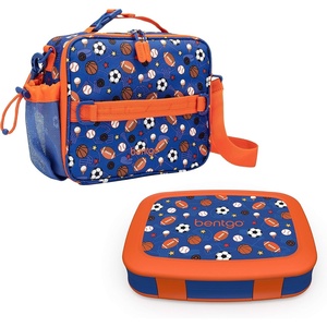 image:imageBentgo Prints Insulated Lunch Bag Set With Kids BentoStyle Lunch Box Sports