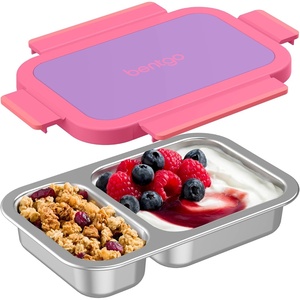 image:imageBentgo Stainless Steel Snack Box LeakProof 2 Compartments 2Cup CapacityLilac