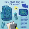 image:imageBentgo 2in1 Backpack amp Insulated Lunch Bag Set With Stainless Steel Water Bottle Sharks