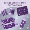 image:imageBentgo 2in1 Backpack amp Insulated Lunch Bag Set With Stainless Steel Water Bottle Unicorn