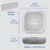 image:imageBentgo Chill Set With Max Bone amp Glacier Blue and Mini Lunch Box Crisp Grays
