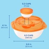 image:imageBentgo Easyboxes SaladtoGo Containers  8Piece Set 4 Bowls LeakProof Dressing Cups BuiltIn amp 4 Fitted Lids Seal in Freshness ReusableBPAFree for Salad Pasta amp Cereal Jewel BrightsClassic