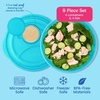 image:imageBentgo Easyboxes SaladtoGo Containers  8Piece Set 4 Bowls LeakProof Dressing Cups BuiltIn amp 4 Fitted Lids Seal in Freshness ReusableBPAFree for Salad Pasta amp Cereal Jewel BrightsJewel Brights