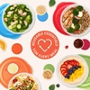 image:imageBentgo Easyboxes SaladtoGo Containers  8Piece Set 4 Bowls LeakProof Dressing Cups BuiltIn amp 4 Fitted Lids Seal in Freshness ReusableBPAFree for Salad Pasta amp Cereal Jewel BrightsClassic