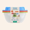 image:imageBentgo Easyboxes SaladtoGo Containers  8Piece Set 4 Bowls LeakProof Dressing Cups BuiltIn amp 4 Fitted Lids Seal in Freshness ReusableBPAFree for Salad Pasta amp Cereal Jewel BrightsClassic