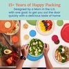 image:imageBentgo Easyboxes SaladtoGo Containers  8Piece Set 4 Bowls LeakProof Dressing Cups BuiltIn amp 4 Fitted Lids Seal in Freshness ReusableBPAFree for Salad Pasta amp Cereal Jewel BrightsClassic