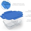 image:imageBentgo Glass Lunch Box LeakProof 3Compartment 5Cup Capacity  Meal Prep Portion Control Microwave Oven Freezer amp TopRack Dishwasher Safe GrayBlue