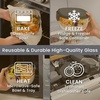 image:imageBentgo Glass Salad Container  76Cup Salad Bowl with Airtight Lid LeakProof Sauce Container 4Compartment Bento Tray amp Reusable Fork  BPAFree for Meal Prep Office amp More Black OnyxDark Gray