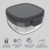 image:imageBentgo Glass Salad Container  76Cup Salad Bowl with Airtight Lid LeakProof Sauce Container 4Compartment Bento Tray amp Reusable Fork  BPAFree for Meal Prep Office amp More Black OnyxDark Gray