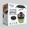 image:imageBentgo Glass Salad Container  76Cup Salad Bowl with Airtight Lid LeakProof Sauce Container 4Compartment Bento Tray amp Reusable Fork  BPAFree for Meal Prep Office amp More Black OnyxBlack Onyx