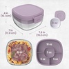 image:imageBentgo Glass Salad Container  76Cup Salad Bowl with Airtight Lid LeakProof Sauce Container 4Compartment Bento Tray amp Reusable Fork  BPAFree for Meal Prep Office amp More Black OnyxLavender
