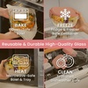 image:imageBentgo Glass Salad Container  76Cup Salad Bowl with Airtight Lid LeakProof Sauce Container 4Compartment Bento Tray amp Reusable Fork  BPAFree for Meal Prep Office amp More Black OnyxCoral