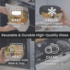 image:imageBentgo Glass Salad Container  76Cup Salad Bowl with Airtight Lid LeakProof Sauce Container 4Compartment Bento Tray amp Reusable Fork  BPAFree for Meal Prep Office amp More Black OnyxBlack Onyx