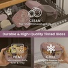 image:imageBentgo Glass Salad Container  76Cup Salad Bowl with Airtight Lid LeakProof Sauce Container 4Compartment Bento Tray amp Reusable Fork  BPAFree for Meal Prep Office amp More Black OnyxFloral Maximalist  Bouquet