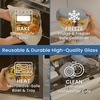 image:imageBentgo Glass Salad Container  76Cup Salad Bowl with Airtight Lid LeakProof Sauce Container 4Compartment Bento Tray amp Reusable Fork  BPAFree for Meal Prep Office amp More Black OnyxLight Blue