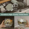 image:imageBentgo Glass Salad Container  76Cup Salad Bowl with Airtight Lid LeakProof Sauce Container 4Compartment Bento Tray amp Reusable Fork  BPAFree for Meal Prep Office amp More Black OnyxMod Curve  Serene Green