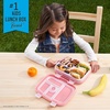 image:imageBentgo Kids 5Compartment Lunch Box Set With Insulated Lunch Bag and 2in1 Backpack amp Insulated Lunch Bag Glitter Edition  Petal Pink