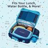 image:imageBentgo Kids 5Compartment Lunch Box Set With Insulated Lunch Bag and Lightweight 14 Kids Backpack Confetti Edition  Abyss Blue