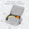 image:imageBentgo Kids 5Compartment Lunch Box Set With Insulated Lunch Bag and Lightweight 14 Kids Backpack Glitter Edition  Silver