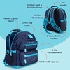 image:imageBentgo Kids 5Compartment Lunch Box Set With Lightweight 14 Kids Backpack Confetti Edition  Abyss Blue
