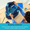 image:imageBentgo Kids 5Compartment Lunch Box Set With Lightweight 14 Kids Backpack Confetti Edition  Abyss Blue
