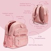 image:imageBentgo Kids 5Compartment Lunch Box Set With Lightweight 14 Kids Backpack Glitter Edition  Petal Pink
