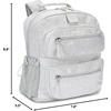 image:imageBentgo Kids 5Compartment Lunch Box Set With Lightweight 14 Kids Backpack Glitter Edition  Silver