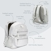 image:imageBentgo Kids 5Compartment Lunch Box Set With Lightweight 14 Kids Backpack Glitter Edition  Silver