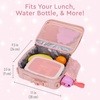 image:imageBentgo Kids 5Compartment Lunch Box With Insulated Lunch Bag  Glitter Edition  Petal Pink