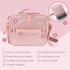 image:imageBentgo Kids 5Compartment Lunch Box With Insulated Lunch Bag  Glitter Edition  Petal Pink